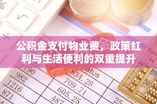 枝江公积金支付物业费，政策红利与生活便利的双重提升