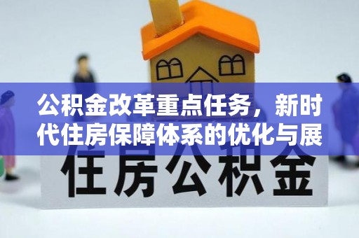 枝江公积金改革重点任务，新时代住房保障体系的优化与展望