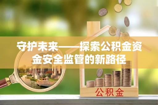 枝江守护未来——探索公积金资金安全监管的新路径